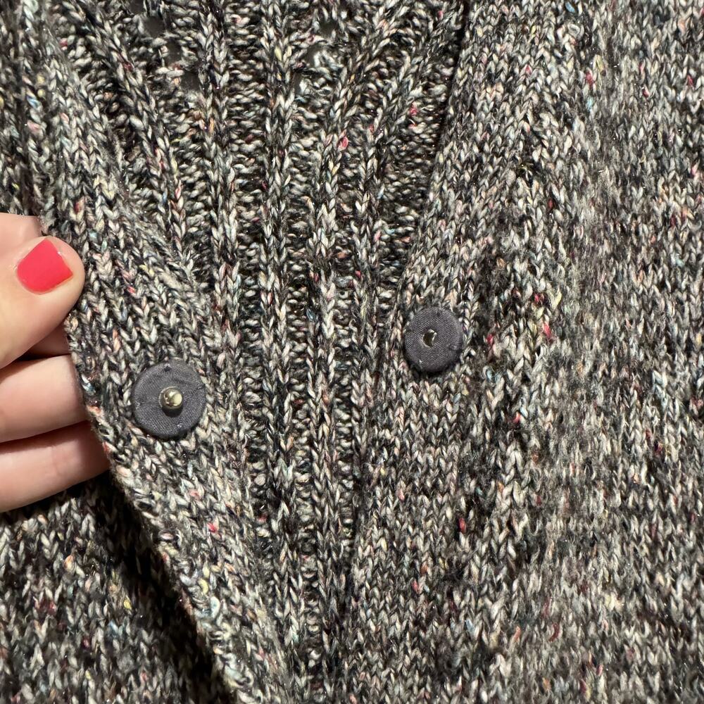 Cabi Coffee Shop Duster Longline Cardigan Sweater Size Small Multicolored Cozy - Picture 5 of 9